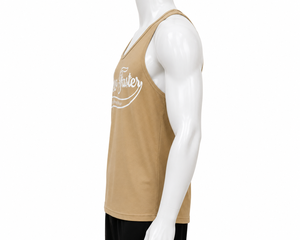 Débardeur sans manches Aero Faster pour homme, col rond, imprimé par transfert thermique, lettres, décontracté, respirant, 100% coton tricoté, logo sur le devant - Product Image 2