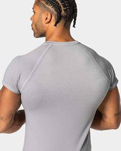 T-shirt homme à manches raglan, col rond, manches courtes, coupe classique, 100% polyester tissé, respirant, anti-boulochage, style streetwear, vêtements de sport - Product Image 5