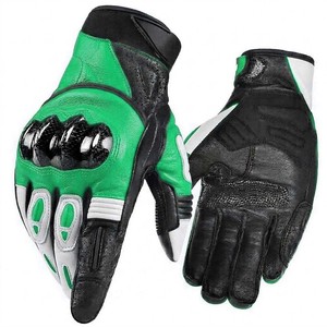 Summer Comfort Motorbike Leather <b>Gloves</b> Perforated Breathable Biker Gear <b>Touchscreen</b> Compatible USA Europe Trend - Product Image 3