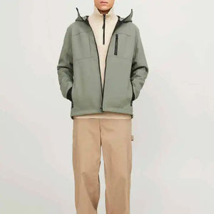 Fournisseur en gros de vestes imperméables à capuche unisexes pour hommes, avec logo sur le devant, pour l'hiver, fabriquées par le fabricant - Product Image 4