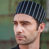 Topi Koki Grosir Terbaru untuk Restoran Hotel, Topi Koki Datar, Lebih Banyak Pilihan Warna, Topi Koki Katun