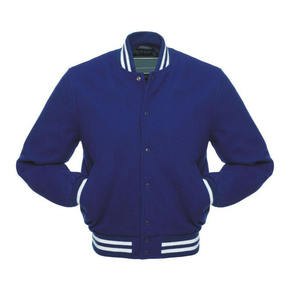 Chaqueta Varsity Personalizada con Cuello Alto, Logotipo Bordado en la Parte Delantera, Ropa Urbana para Equipos, Venta al Por Mayor Directa de Fábrica - Product Image 1