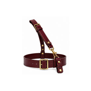 Ceinture Sam Browne en cuir personnalisée avec sangle robuste, boucle classique et ajustement réglable pour tenue formelle - Product Image 1