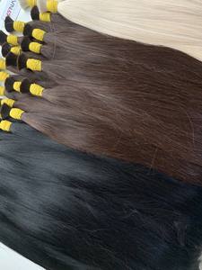 Extensions de cheveux en vrac prix usine cheveux vietnamiens Double noyer 100 grammes couleurs foncées 12 pouces - Product Image 5