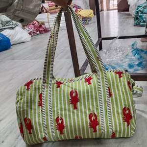 Sac de voyage matelassé en coton pour vacances, loisirs, shopping, sac fourre-tout, sac de transport, fabrication OEM, export en gros B2B - Product Image 1