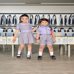 Ensemble uniforme scolaire d'hiver unisexe pour enfants, en polyester/coton, de haute qualité, tendance, personnalisé - Product Image 5