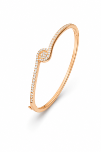 Brazalete de Moissanita en Plata de Ley 925 con Baño de Oro Rosa, con Regalo para Mujer KLSB20515 - Product Image 1