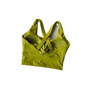 เสื้อครอปแขนกุดยืดหยุ่นของผู้หญิงเสื้อกล้ามกีฬาไร้รอยต่อเสื้อกล้ามออกกำลังกายระบายอากาศได้ดีด้านหลังสวยงามสำหรับวิ่งโยคะแบบเรียบง่าย - Product Image 1