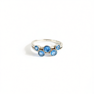 Blue Topaz <b>Crystal</b> <b>Ring</b> 2.8 Grams Weight - Product Image 2