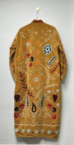 High-quality Traditional Suzani Floral Embroidery <b>Velvet</b> Regular Quilted Jacket Boho Autumn Winter Bomber <b>Coat</b> Breathable - Product Image 4