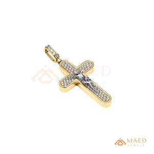 Collar con Colgante de Cruz de Jesús en Tono Dorado con Incrustaciones de Moissanita, Estilo Hip Hop, Joyería de Lujo Unisex, Regalo para Hombres y Mujeres - Product Image 6