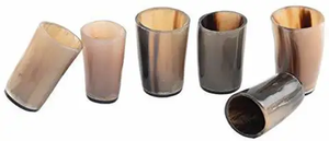 Copa de Vino de Cuerno de Búfalo de Calidad Antigua, Ecológica, Personalizada, de Forma Natural Semiburnida, Siempre Pulida para Amantes del Vino Tinto - Product Image 4