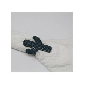 Anillo de Servilleta Decorativo de Metal con Forma de Cactus, Decoración de Mesa con Temática del Desierto Occidental para Bodas y Venta al por Mayor - Product Image 1