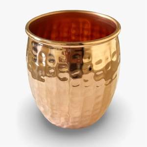 Luxury Hammered Copper Drinking Glass Set Pure Copper Water Cups Handmade Tableware Hotel Restaurant Wholesale Manufacturer - Product Image 3
