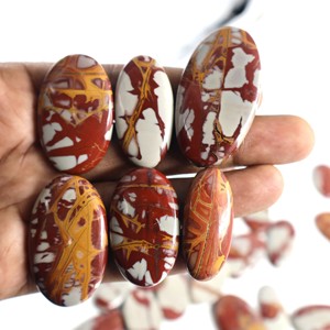 Cabujón de Jaspe Noreena Natural de Calidad, Gema de Cristal Curativa, Corte Marquesa, Corte Pera, Tamaño Libre, OEM Disponible, Joyería Suelta - Product Image 5