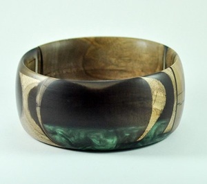 Tazón de Madera de Resina Epoxi Hecho a Mano de Alta Gama, Libre de BPA, con Recubrimiento Brillante para Decoración de Interiores de Lujo - Product Image 4