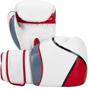 Gants de boxe en cuir personnalisables avec fermeture auto-agrippante, ajustement facile, pour l'entraînement et le sparring, avec poignées, personnalisation OEM - Product Image 2