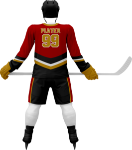 Maillot de hockey sur glace pour hommes SFANA SPORTS avec logo personnalisé, service OEM en gros, impression numérique, rouge, manches longues, écologique, séchage rapide - Product Image 2