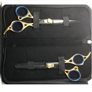 Kit de barbier professionnel en acier inoxydable avec tondeuses, ciseaux et outils de toilettage pour la coupe de cheveux et la coupe de barbe - Product Image 5