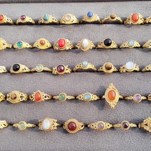 Export Quality Natural <b>Labradorite</b> Gemstone <b>Ring</b> Unisex Handmade Brass Bezel Setting Party Fashion Available Market Price - Product Image 5