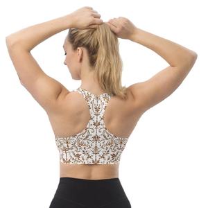 เสื้อชั้นในกีฬาสำหรับเด็กผู้หญิงแบบไร้โครง ระบายอากาศได้ดี สายไขว้หลัง ปรับได้ ขนาดใหญ่พิเศษ สั่งทำได้ตามต้องการ เป็นมิตรต่อสิ่งแวดล้อม พร้อมโลโก้ด้านหน้า - Product Image 3