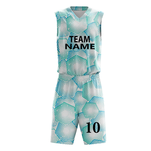 Uniforme de basket-ball 100% polyester pour hommes, design personnalisé, vêtements d'entraînement pour jeunes, ensemble d'uniformes de basket-ball - Product Image 3