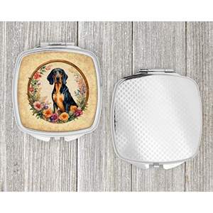 Coonhound Flowers Compact Travel <b>Makeup</b> <b>Mirror</b> Folding Handheld Design Gift for Women and Girls - Product Image 4