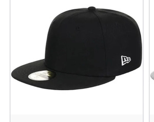 Gorra de Béisbol Negra de Algodón Ajustada con Visera Plana, Unisex, 6 Paneles, Transpirable, con Logotipo Personalizado - Product Image 1