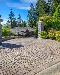 Sandstone Tile Outdoor Circle Paving Design Contemporary <b>Machine</b> <b>Cut</b> Pattern - Product Image 2
