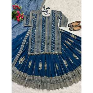 Top Lehenga de Diseño para Fiestas con Bordado de Lentejuelas Elegante para Ocasiones Festivas - Product Image 2