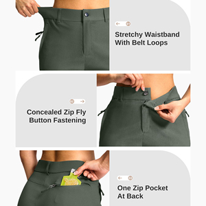 Shorts de golf respirants pour femmes, haute qualité, dernière conception, taille haute boutonnée, pour activités estivales en extérieur - Product Image 4