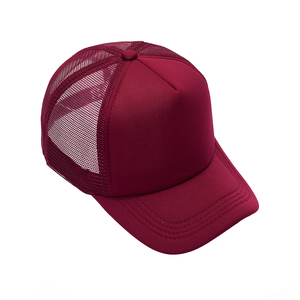 Gorra Trucker Otto de 5 Paneles Lisa al por Mayor, Gorra Trucker de Malla de Espuma en Blanco - Product Image 3