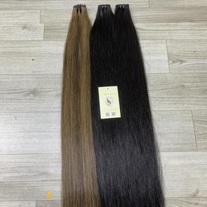 Mèches naturelles lisses noires à cuticules pleines alignées Mèches de cheveux Extensions de trame Cheveux vietnamiens bruts Cheveux humains Vietnam - Product Image 3
