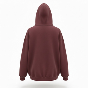 Nouveau Hoodie à Capuche Ample en Polaire Douce avec Logo Imprimé Personnalisé, Teint en Pigment, Épaules Tombantes et Poche Kangourou, Vente en Gros - Product Image 3