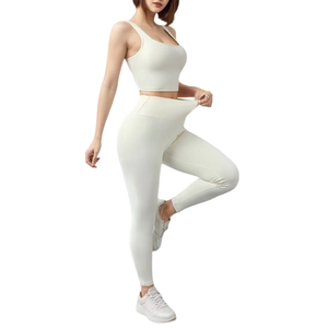 Nouvel ensemble de sport 3 pièces à séchage rapide : leggings, soutien-gorge sans coussinets, pull chaud à manches longues et survêtement de yoga - Product Image 4