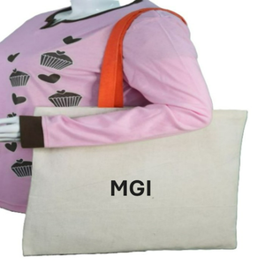 Sac fourre-tout en toile de coton biologique écologique avec logo personnalisé imprimé, poignées en coton recyclé, réutilisable, design unique, sac promotionnel - Product Image 2