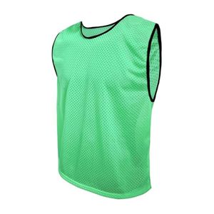 Teal <b>Green</b> V Neck Soccer Training Bibs Lightweight Polyester Mesh Airflow Fabric Comfortable Team Drill Athletic Bibs - Product Image 5