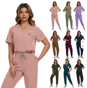 Uniformes Médicos Personalizados con Logotipo, Trajes de Enfermería para Hospitales, Clínicas Dentales y Salones de Belleza, Uniformes de Dos Piezas para Dentistas y Personal Médico Masculino - Product Image 1