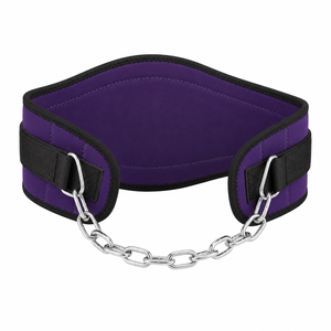 Cinturones de Neopreno de Alta Calidad para Entrenamiento con Pesas, Color Negro Mate, Cadena de Acero Resistente, con Diseño de Logotipo Personalizado - Product Image 3