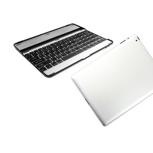 Funda con Teclado Inalámbrico de Aleación de Aluminio Plateado y Negro para Tablet - Product Image 2