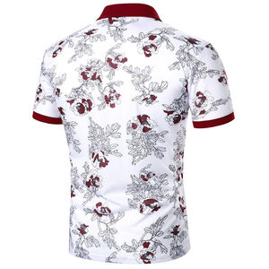 Polo de Algodón Estampado para Hombre OEM, Transpirable, Corte Regular, Manga Corta, Informal, a la Moda, Tejido, Proveedor Mayorista - Product Image 6