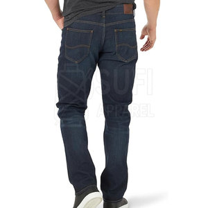 Jean slim décontracté pour homme, style urbain moderne, avec poches renforcées, poids moyen, 100 % coton respirant, écologique, hiver - Product Image 2