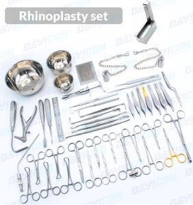 Juego de Instrumentos de Cirugía Plástica Profesional de Acero Inoxidable Reutilizable de Grado Médico para Rinoplastia, Kit para Reconstrucción Nasal - Product Image 3
