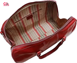 High Street New Arrivals Custom Logo Leather Duffel Bags Sport Style Travel Use Reasonable Price Blank Customizable Designs - Product Image 6