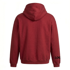 Premium High Quality Men's Customized Pullover Hoodies 100% Cotton Fabrics Slim Fit Heavyweight Plain Men's Pullover Hoodies - Product Image 2