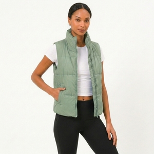 เสื้อกั๊กบุนวมไร้แขนทันสมัย เสื้อผ้าแฟชั่นสำหรับฤดูหนาวคุณภาพพรีเมียม ซิปด้านหน้า - Product Image 3