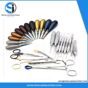 Kit de chirurgie orale manuelle pour implants dentaires de qualité supérieure, instruments chirurgicaux dentaires en acier inoxydable allemand - Product Image 6
