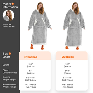 Oversized Wearable <b>Blanket</b> <b>Hooded</b> Sweatshirt Soft <b>Sherpa</b> Lined Solid Hoodie Pullover for Women Kids Autumn Winter Spring - Product Image 2