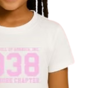 เสื้อยืดกราฟิกสีขาวสำหรับเด็กผู้หญิง ปี 1938 สวมใส่สบายๆ ทุกวัน สไตล์สตรีทแวร์ ชีวิตประจำวันที่สบายๆ เสื้อผ้าแฟชั่นเนื้อนุ่ม ใส่ได้ทุกวัน - Product Image 3