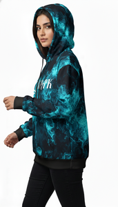 Sweat à capuche unisexe ample et décontracté pour l'hiver avec broderie et design sublimé sur toute la surface pour un style streetwear décontracté - Product Image 5